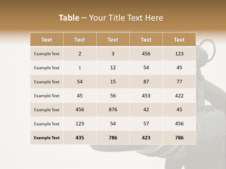 Lens News Background PowerPoint Template