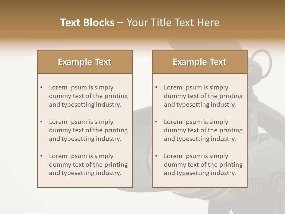 Lens News Background PowerPoint Template