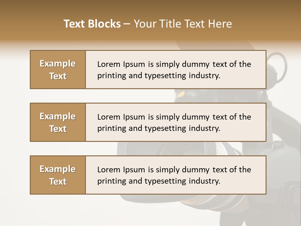 Lens News Background PowerPoint Template
