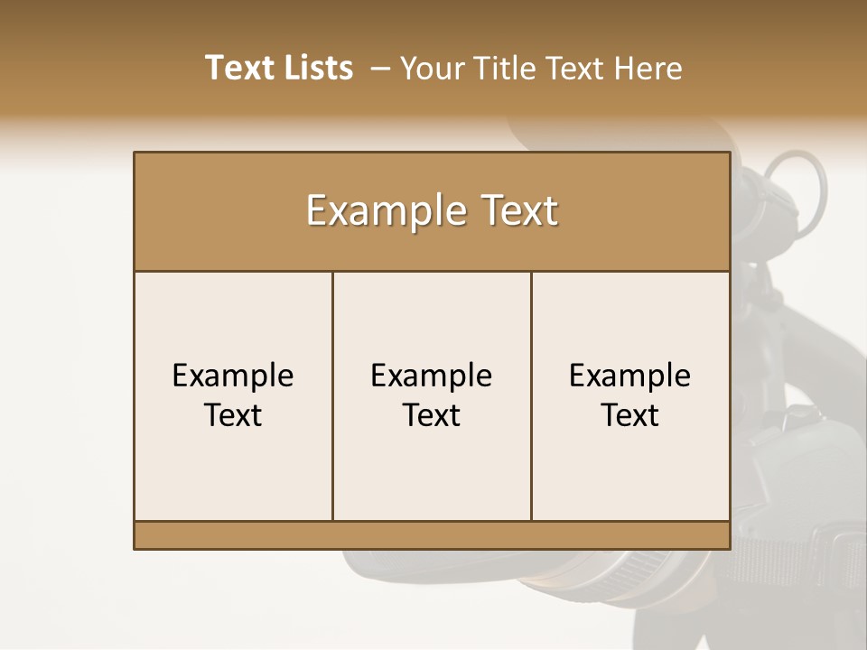Lens News Background PowerPoint Template