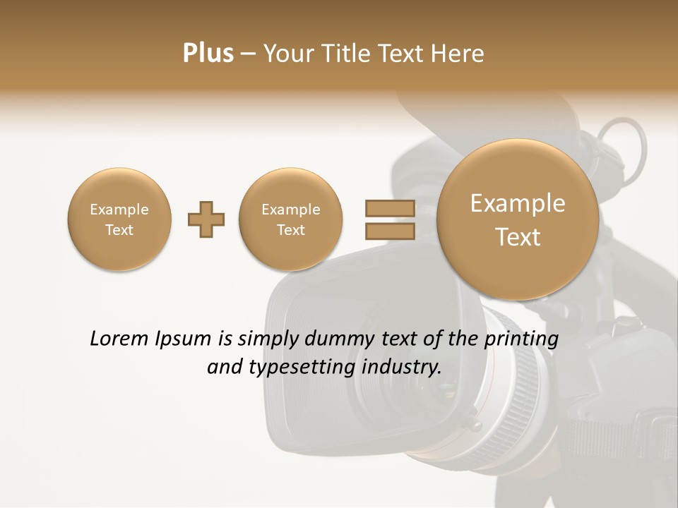 Lens News Background PowerPoint Template