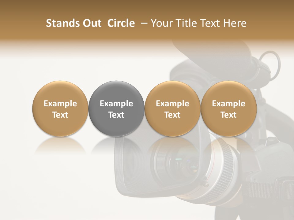 Lens News Background PowerPoint Template