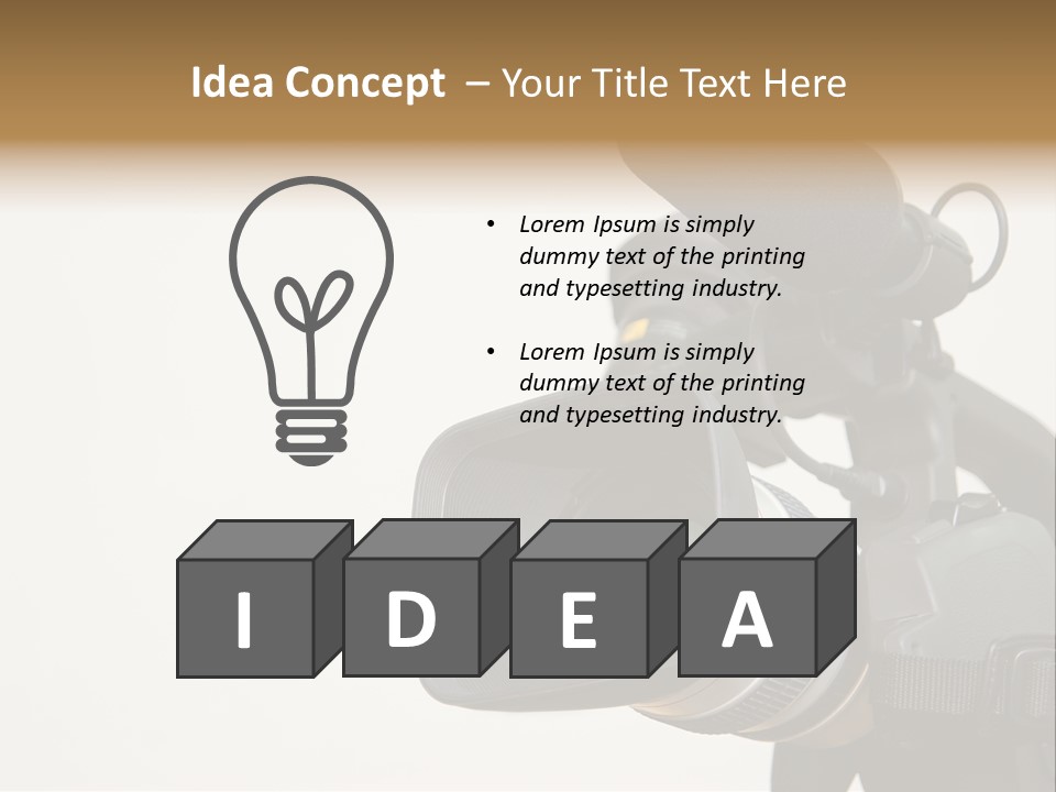 Lens News Background PowerPoint Template