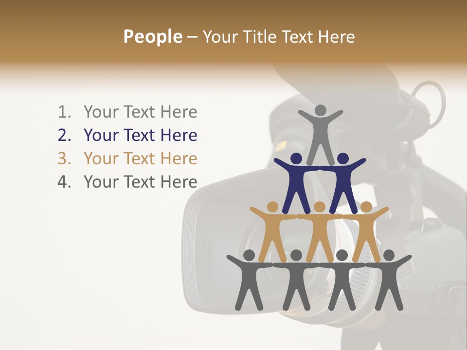 Lens News Background PowerPoint Template