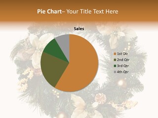 Year Christmas Garland PowerPoint Template