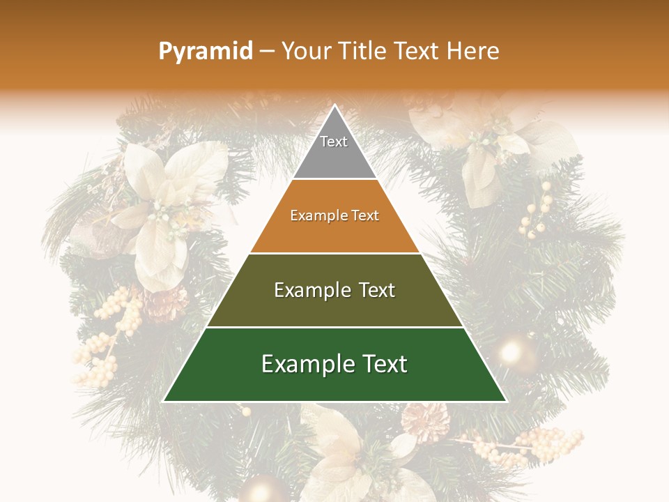 Year Christmas Garland PowerPoint Template