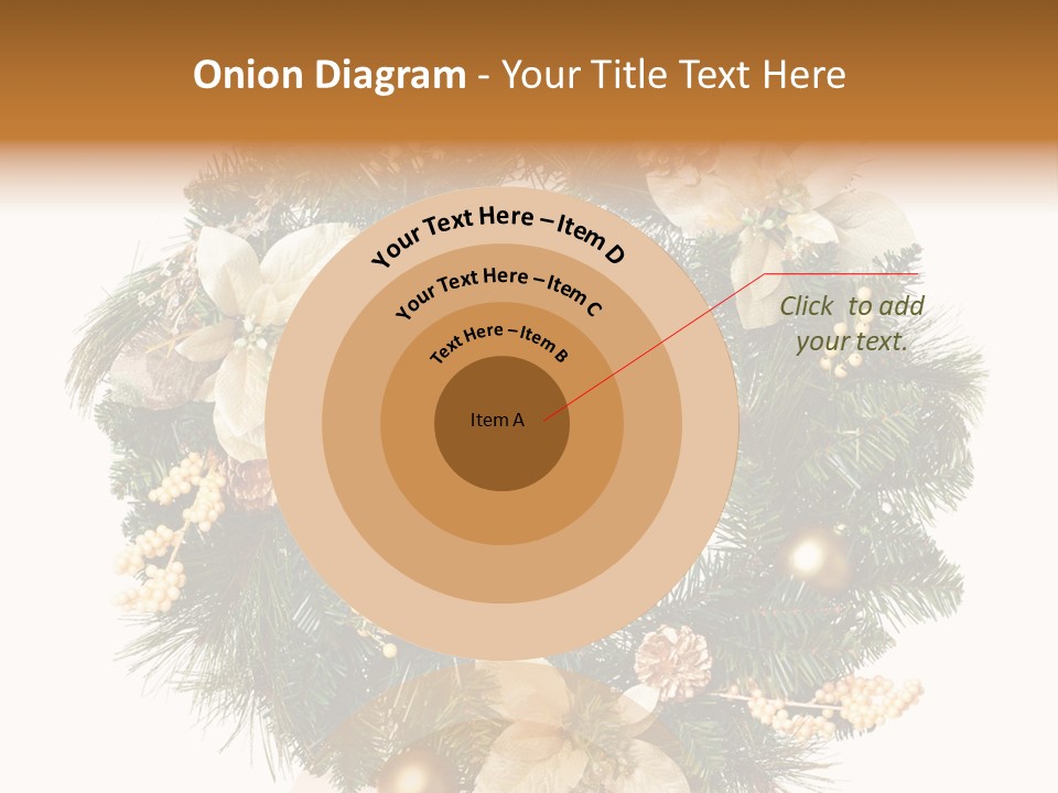 Year Christmas Garland PowerPoint Template