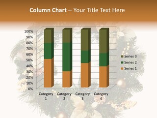 Year Christmas Garland PowerPoint Template