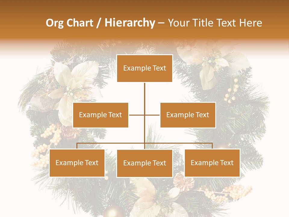 Year Christmas Garland PowerPoint Template