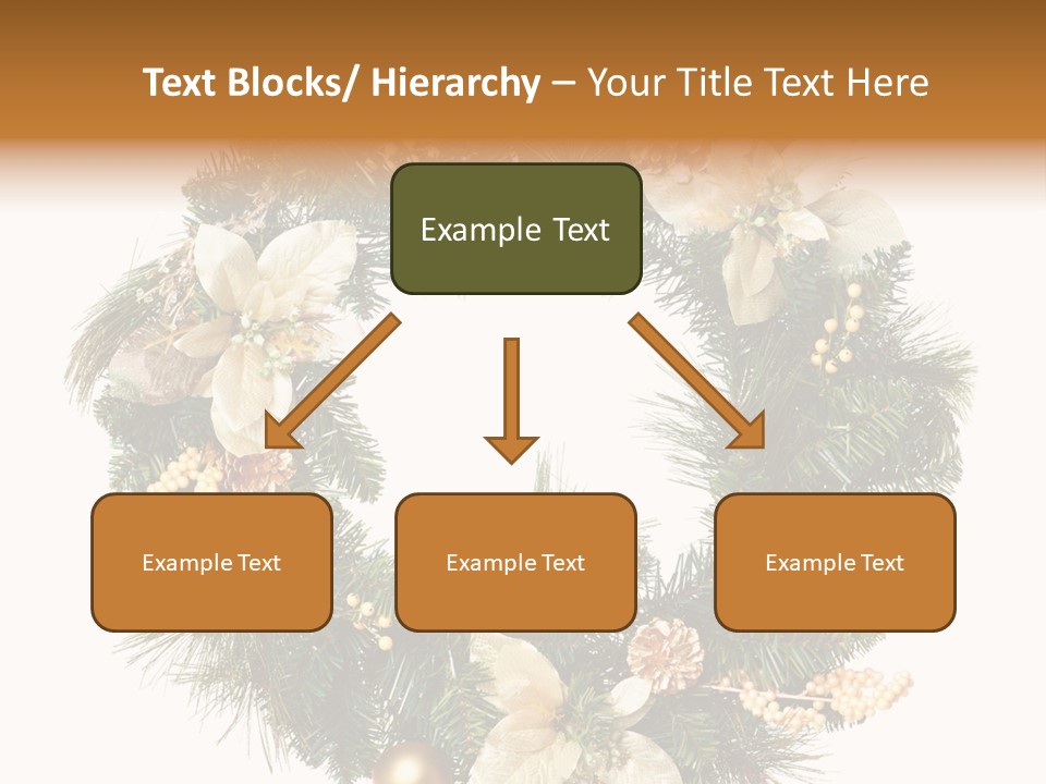 Year Christmas Garland PowerPoint Template