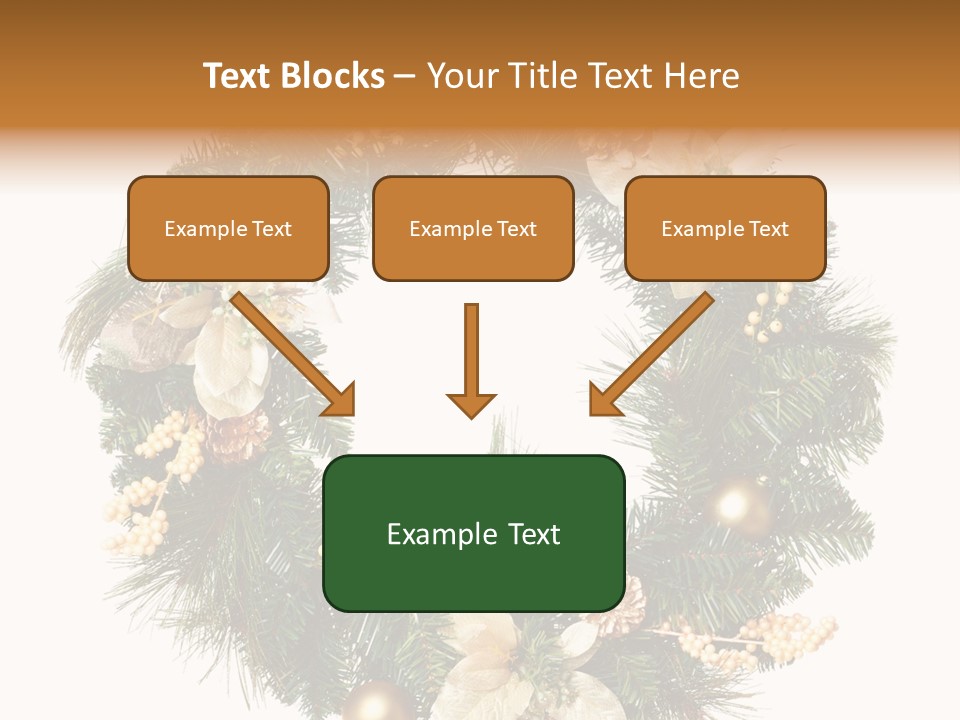 Year Christmas Garland PowerPoint Template