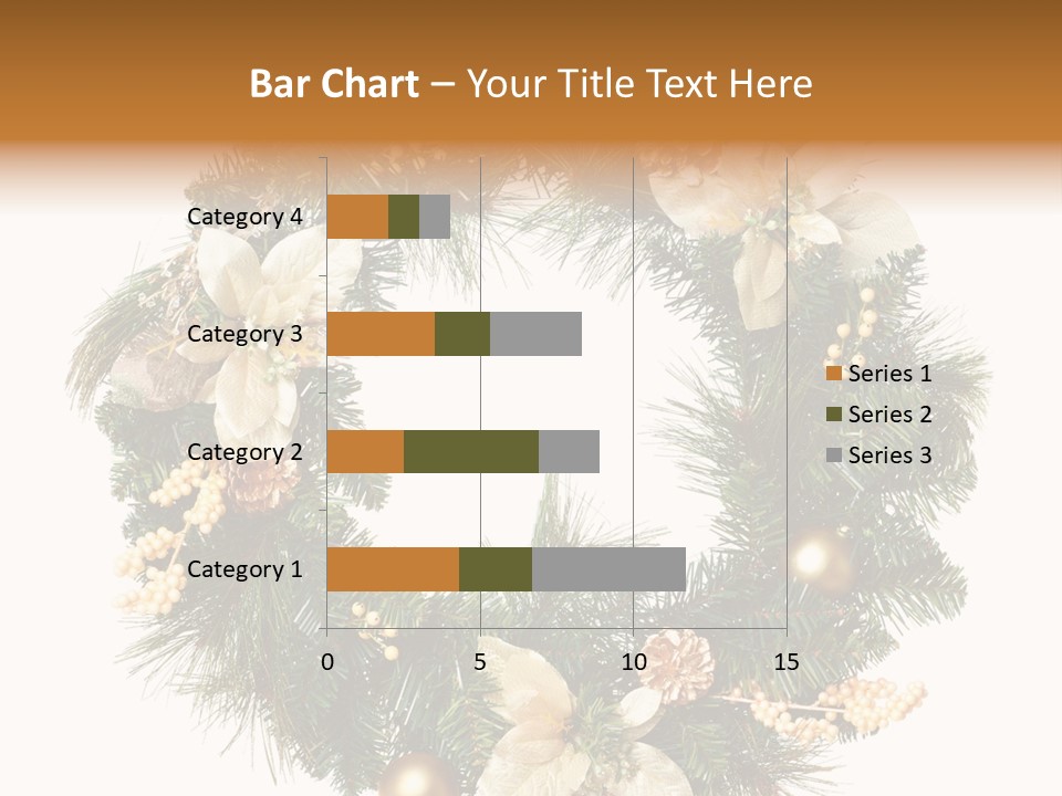 Year Christmas Garland PowerPoint Template