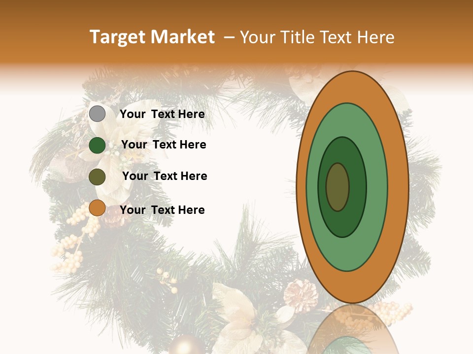 Year Christmas Garland PowerPoint Template