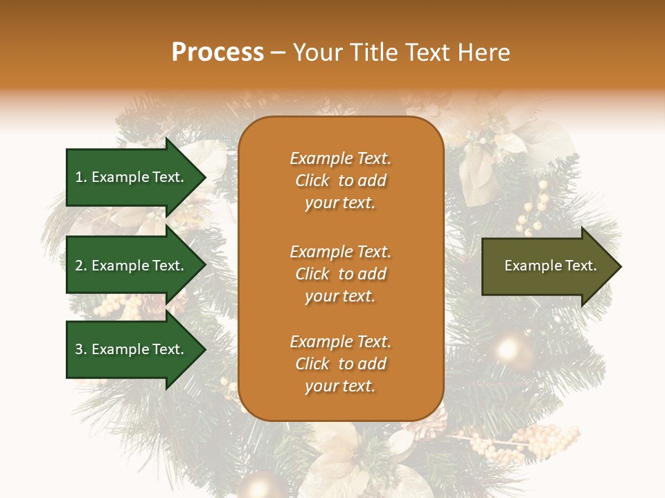 Year Christmas Garland PowerPoint Template