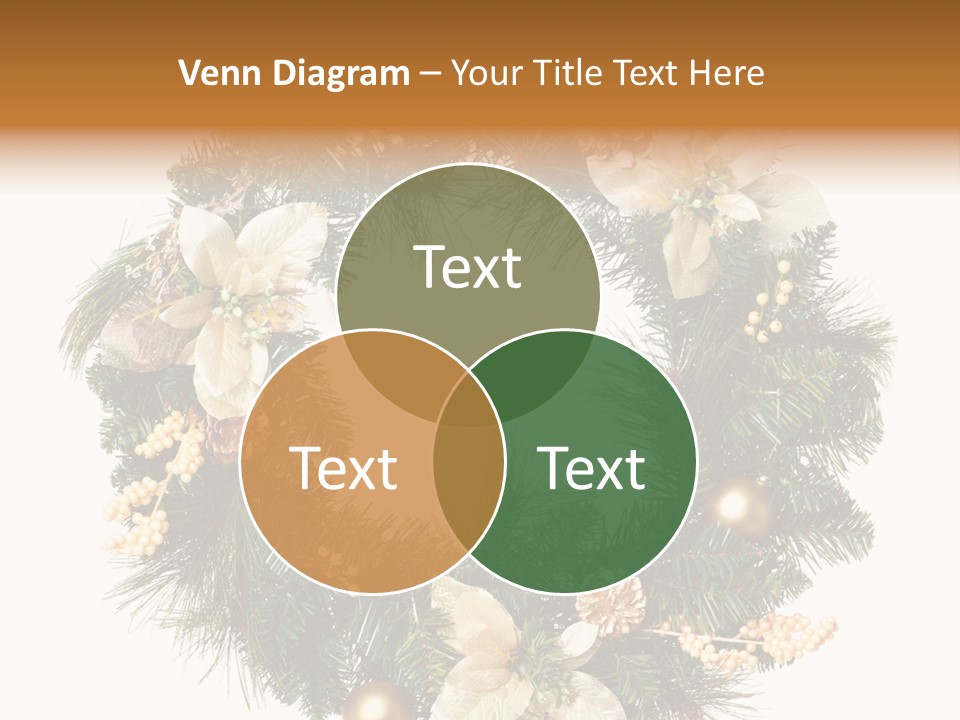 Year Christmas Garland PowerPoint Template