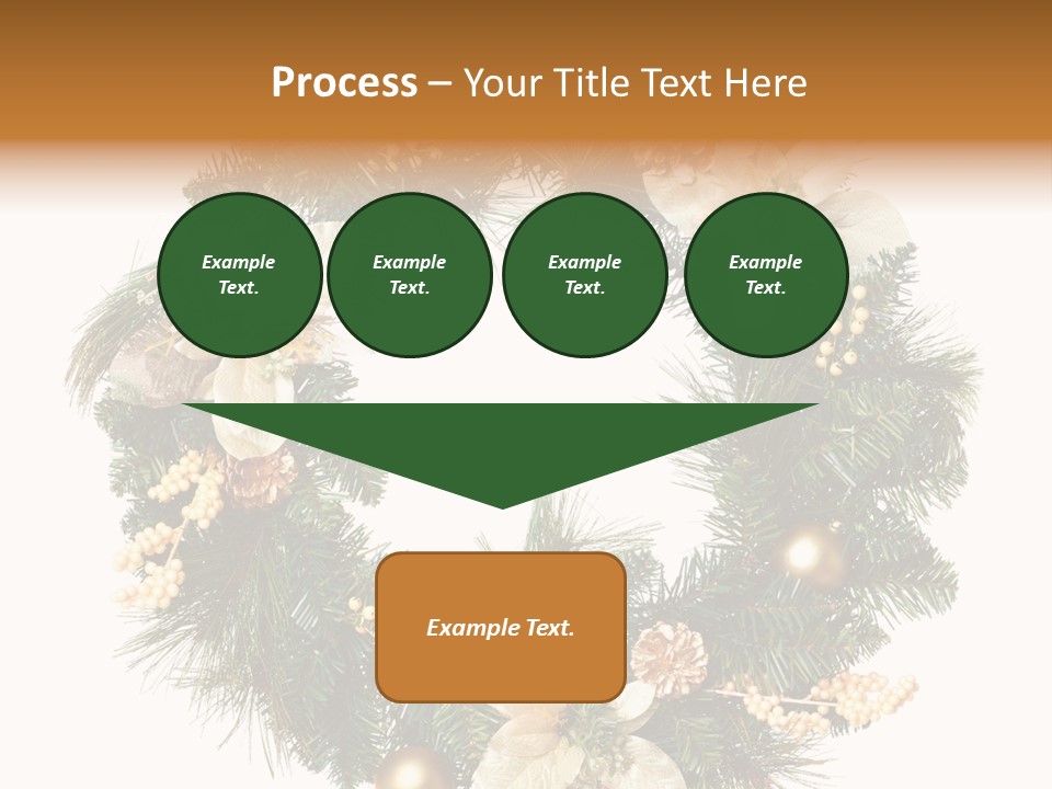 Year Christmas Garland PowerPoint Template