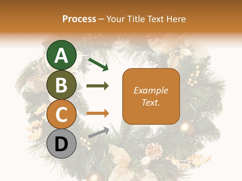 Year Christmas Garland PowerPoint Template