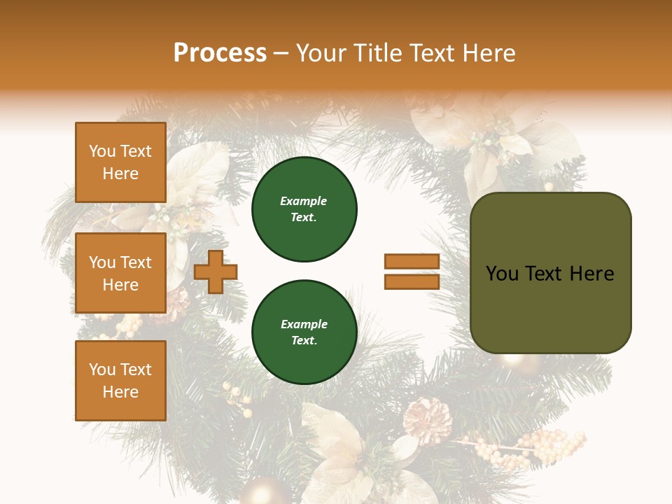 Year Christmas Garland PowerPoint Template