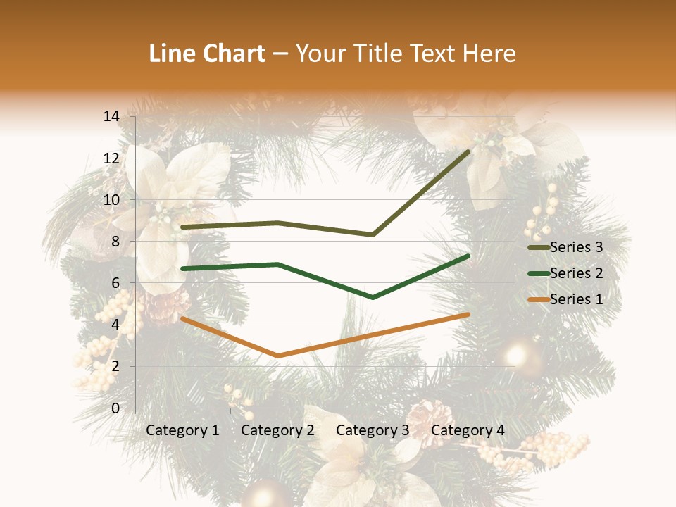 Year Christmas Garland PowerPoint Template