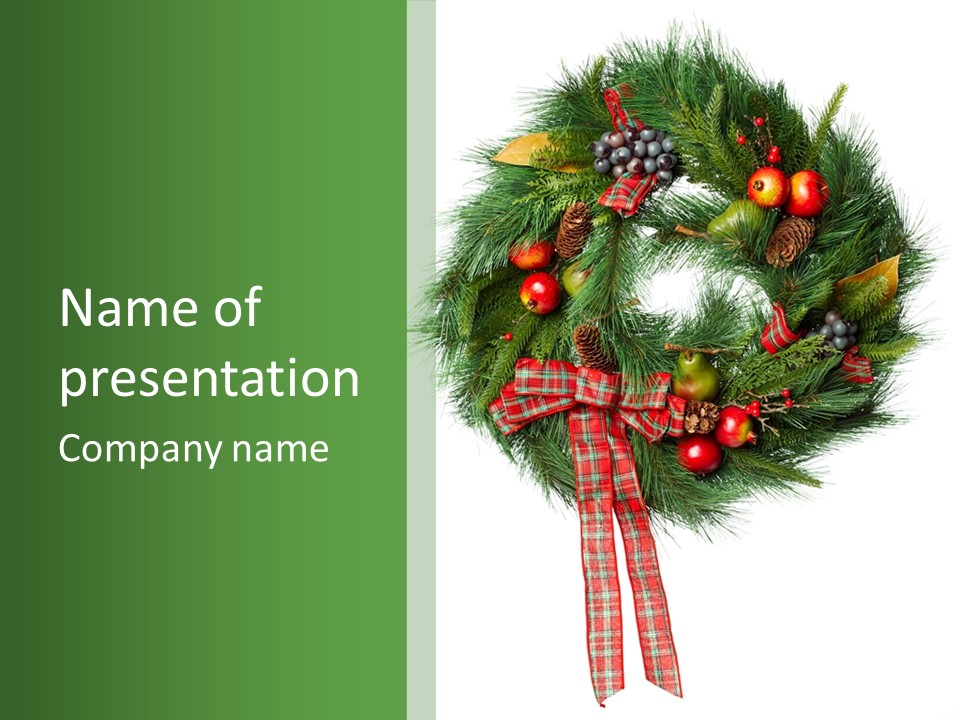 Frame Present Christmas PowerPoint Template