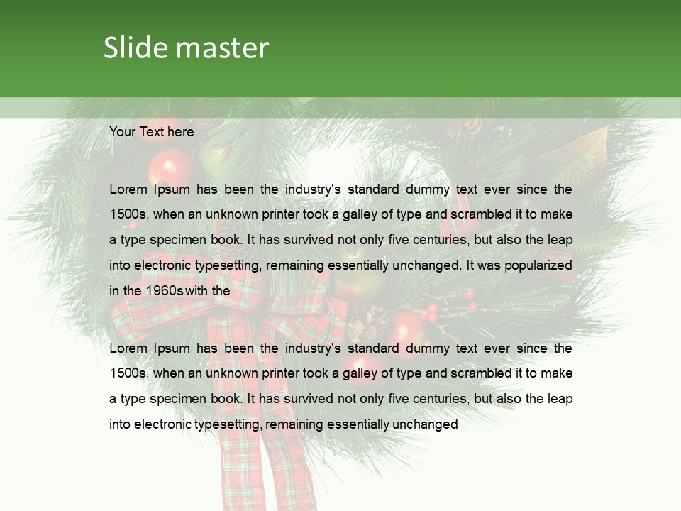 Frame Present Christmas PowerPoint Template