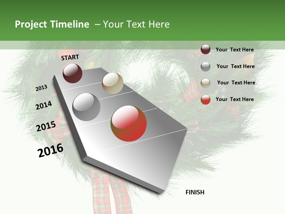 Frame Present Christmas PowerPoint Template