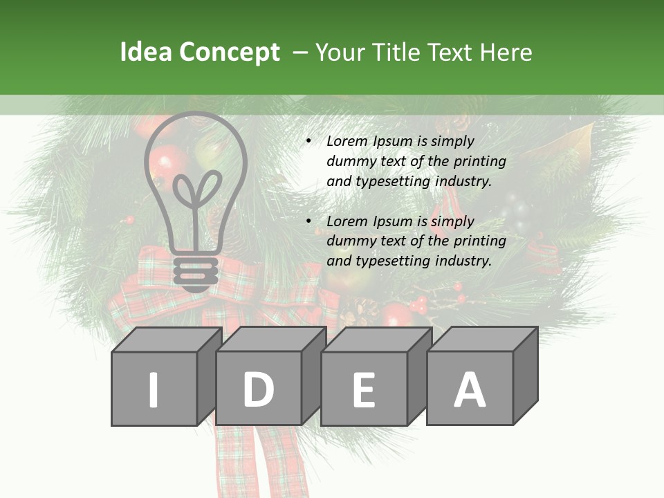 Frame Present Christmas PowerPoint Template