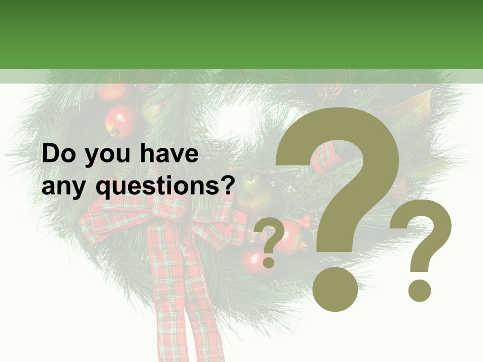 Frame Present Christmas PowerPoint Template