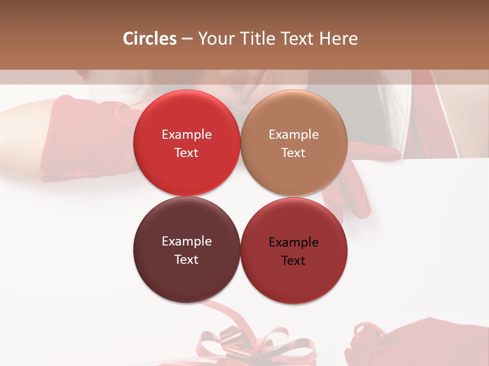 Beautiful Woman Surprise PowerPoint Template