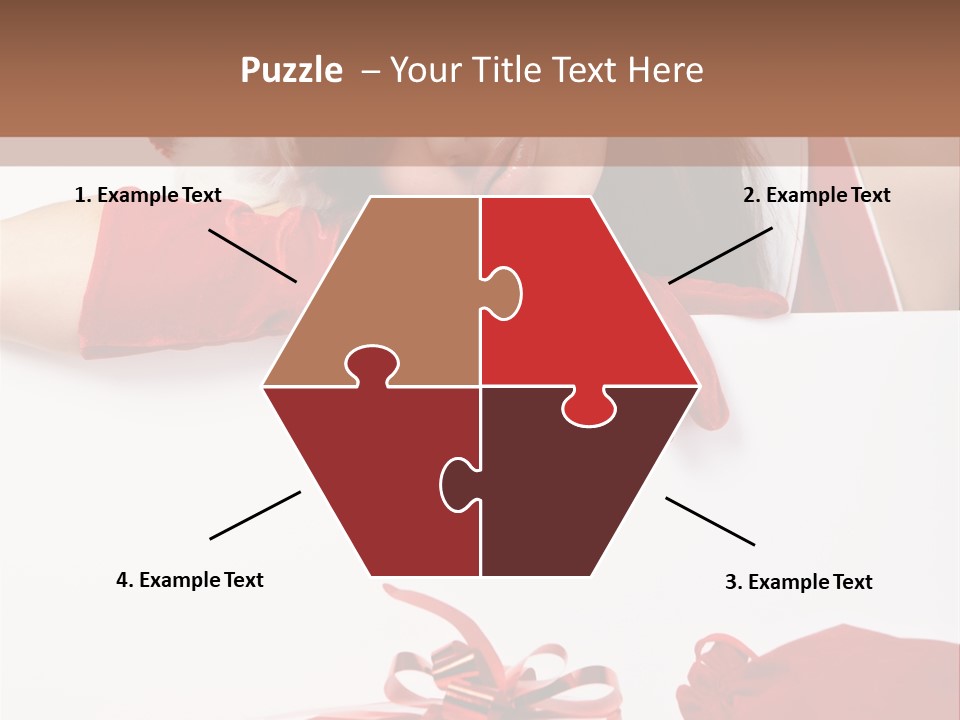 Beautiful Woman Surprise PowerPoint Template