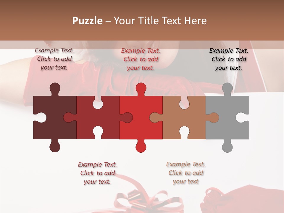 Beautiful Woman Surprise PowerPoint Template