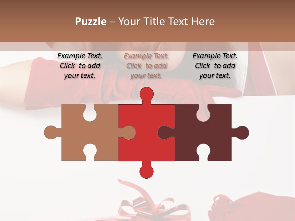 Beautiful Woman Surprise PowerPoint Template