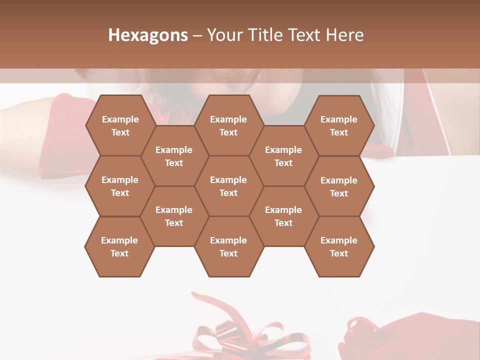 Beautiful Woman Surprise PowerPoint Template