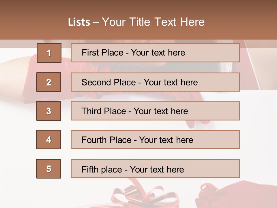 Beautiful Woman Surprise PowerPoint Template
