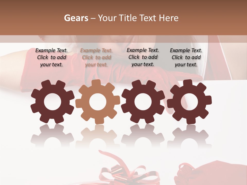 Beautiful Woman Surprise PowerPoint Template