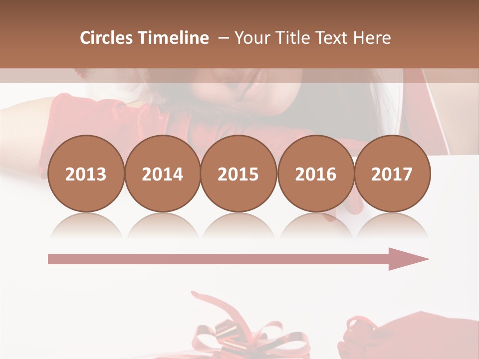 Beautiful Woman Surprise PowerPoint Template