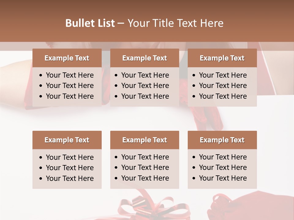 Beautiful Woman Surprise PowerPoint Template