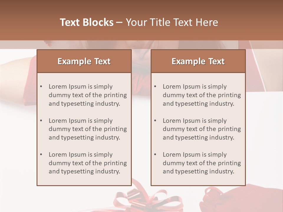 Beautiful Woman Surprise PowerPoint Template