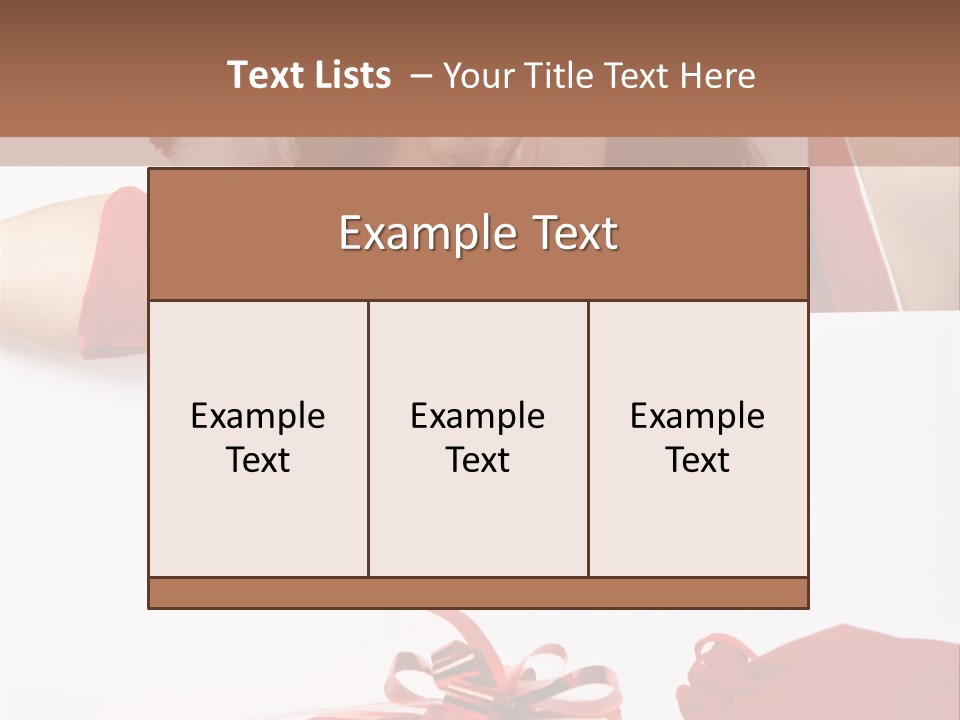 Beautiful Woman Surprise PowerPoint Template