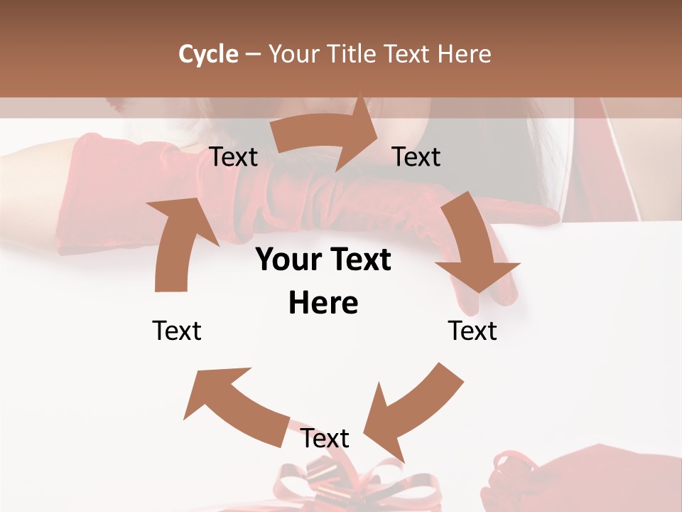 Beautiful Woman Surprise PowerPoint Template