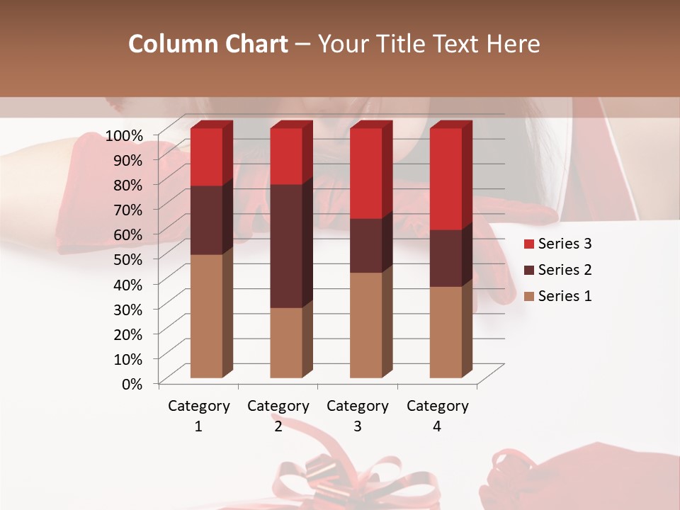 Beautiful Woman Surprise PowerPoint Template