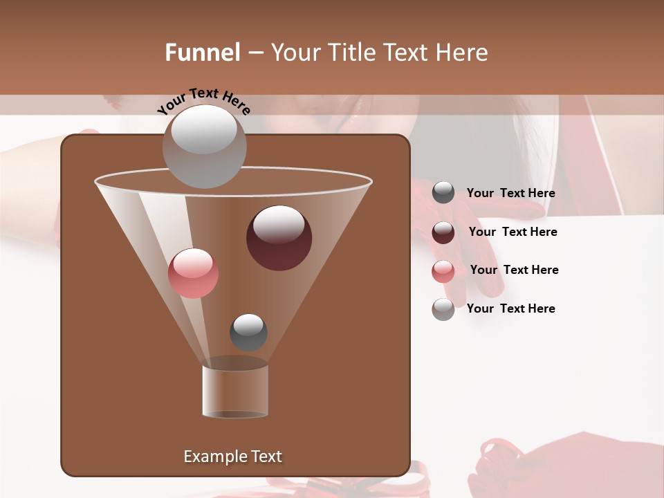 Beautiful Woman Surprise PowerPoint Template