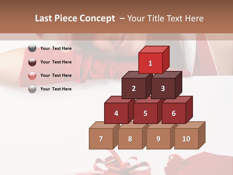 Beautiful Woman Surprise PowerPoint Template