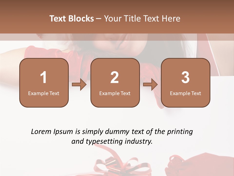 Beautiful Woman Surprise PowerPoint Template