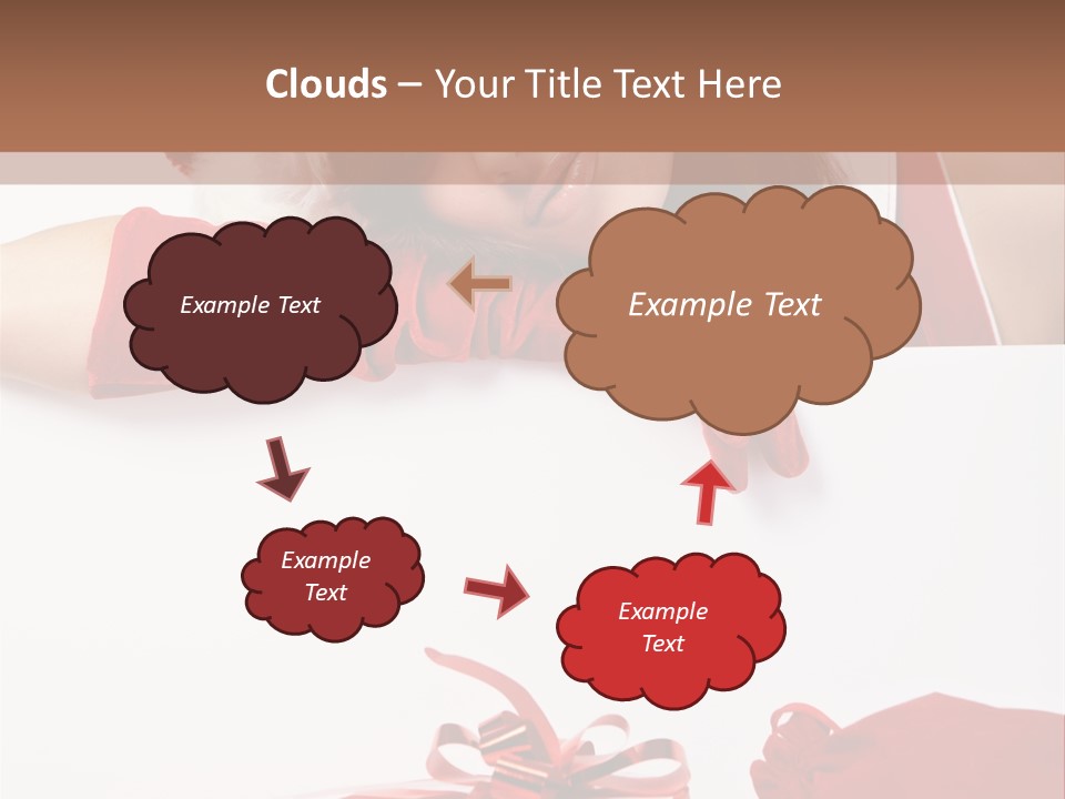 Beautiful Woman Surprise PowerPoint Template