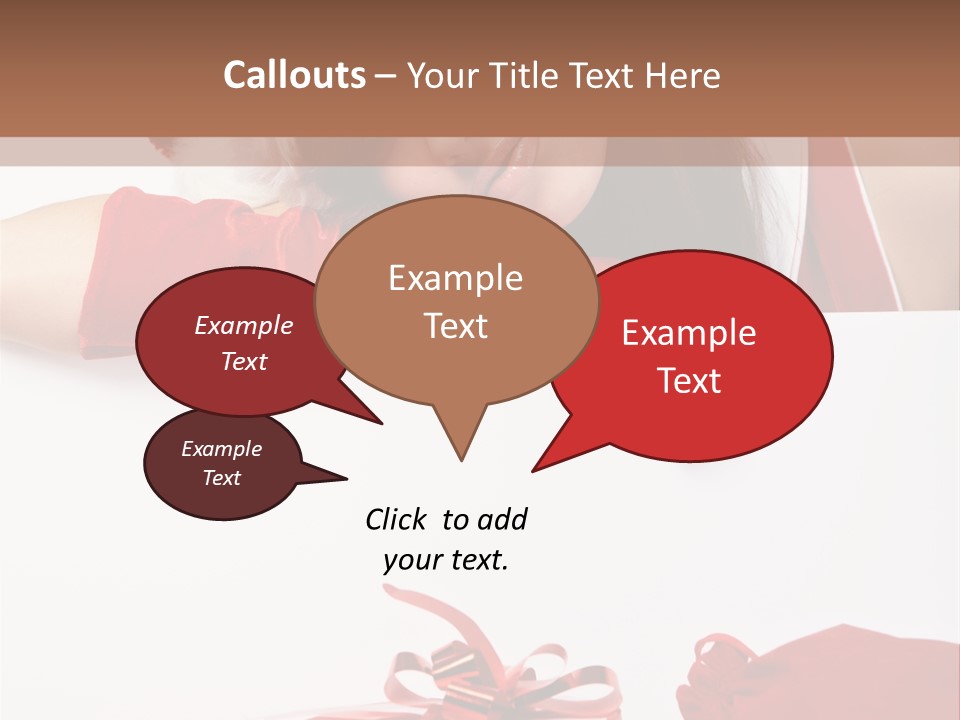 Beautiful Woman Surprise PowerPoint Template