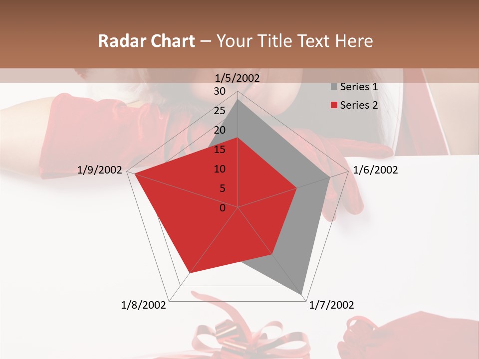 Beautiful Woman Surprise PowerPoint Template