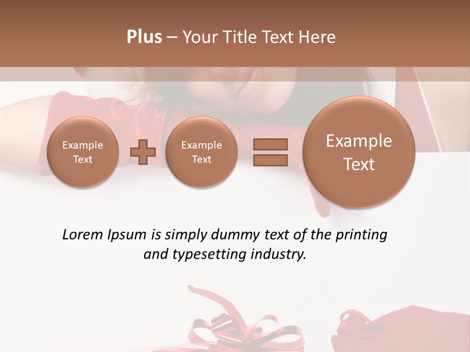 Beautiful Woman Surprise PowerPoint Template