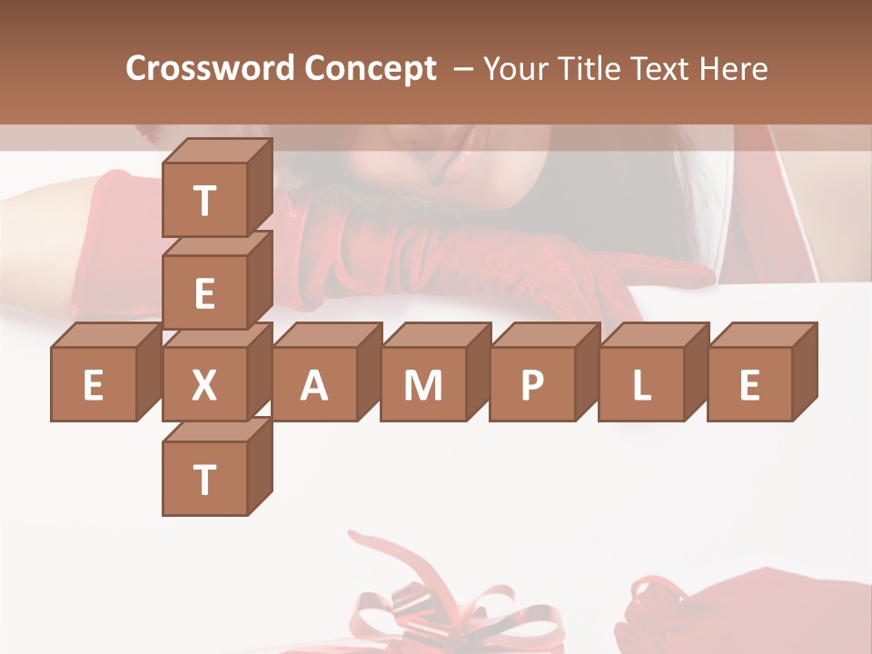 Beautiful Woman Surprise PowerPoint Template