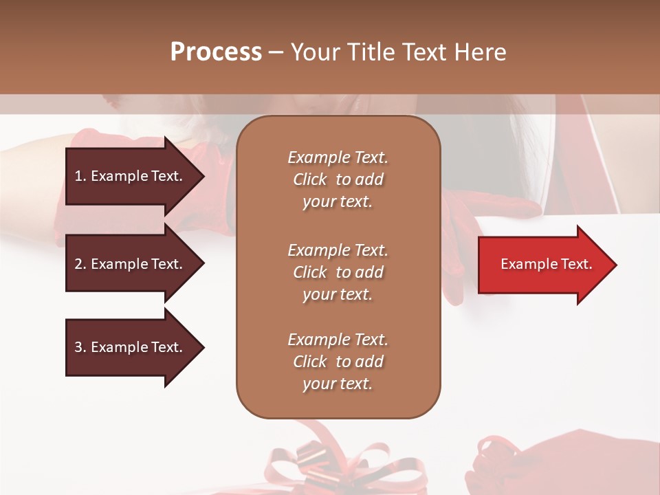 Beautiful Woman Surprise PowerPoint Template